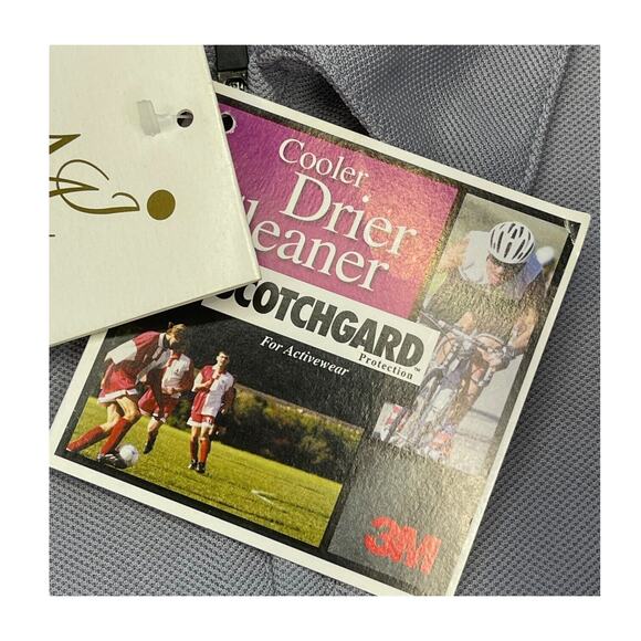 Il Migliore Polo Shirt Men's Medium Gray Nylon Short Sleeve Quarter Zip Classic - Picture 8 of 8